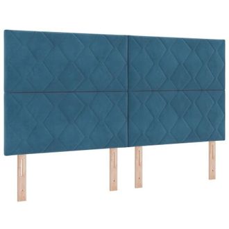 vidaXL Cama Tipo Box Spring Azul Oscuro 180 X 200 Cm Terciopelo Vidaxl