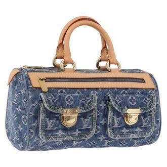 Louis Vuitton Pre-owned Hand Bag - Dames - Pre-owned - Blauw - Maat: ONE Size Leer