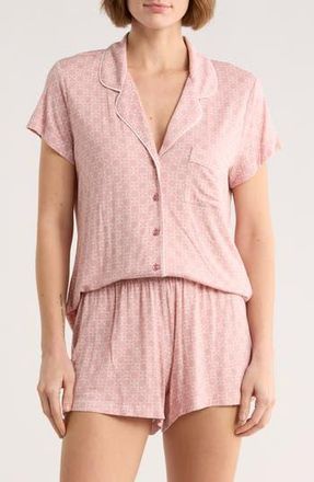 Nordstrom Rack Tranquility Shortie Pajamas in Pink Floral Lattice at Nordstrom Rack, Size X-Large