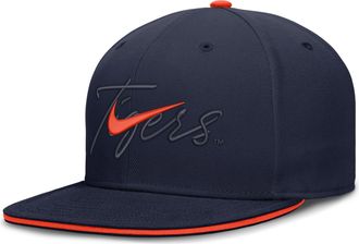 Nike Auburn Pro Nike Mens Dri-FIT College Fitted Hat in Blue | NC1141SAUN-A2C