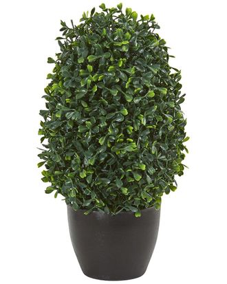 Nearly Natural 13In Boxwood Topiary Artificial Plant: Uv-Resistant (Indoor/Outdoor)