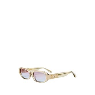 Linda Farrow Sunglasses, female, Gray, Size: 59 MM Laura Sunglasses