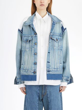 Junya Watanabe Womens Denim Shirt Jacket - Light Blue Cotton - Size Medium