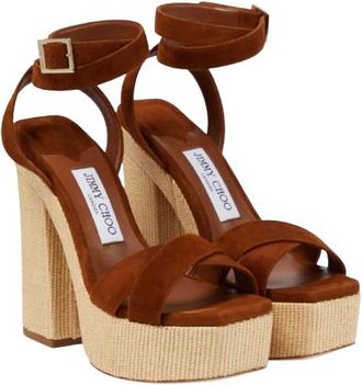 Jimmy Choo London Gaia 140 Platform Sandals Size 36.5