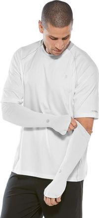 Coolibar Mens Performance Arm Sleeves - UPF 50+ Sun Protection - Backspin in White at Nordstrom, Size Xx-Large