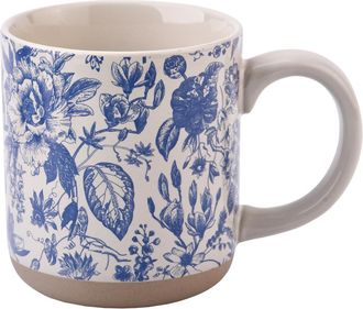 Sweet Water Decor Stoneware Quote Coffee Mug in Blue Delft at Nordstrom