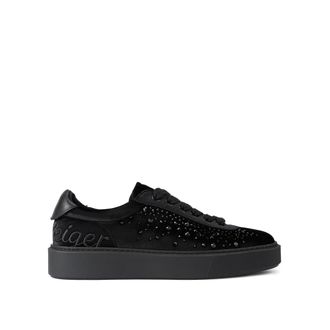 Kurt Geiger Mens Leather Albion Retro Sneakers - Black - Size UK 7