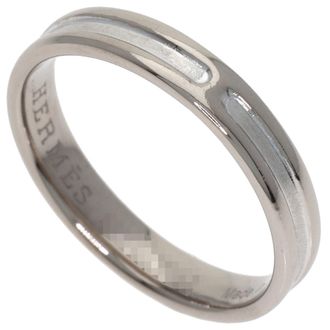 Herm&egrave;s White Gold (18K) Band Ring (Pre-Owned)