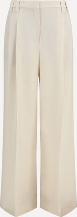 Brunello Cucinelli Pantaloni wide in twill fluid Woman 44