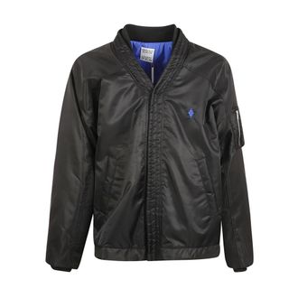 Marcelo Burlon Cross Kimono Bomber - Heren - Bomber jackets - Zwart - S - Jassen