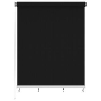 vidaXL Persiana Enrollable De Exterior 240x230 Cm Negro Vidaxl
