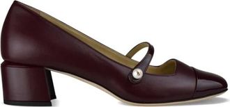 Jimmy Choo London Elisa 45 Pumps - Dames - Pumps - Rood - 42 EU - Leer - Schoenen