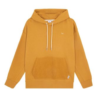 Puma Mmq Hoodie Brown Yellow 623053-50