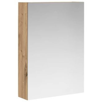 vidaXL Armario Con Espejo De Ba&ntilde;o Roble Artisan 50 X 14,5 X 70 Cm Vidaxl