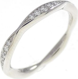Chanel Platinum 950 Band Ring (Pre-Owned)