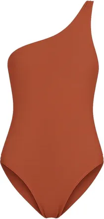 Lido Orange Ventinove Asymmetrical One-Piece Swimsuit