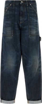 Dolce & Gabbana Denim Broeken - Heren - Loose Fit Jeans - Blauw - XL - Denim - Jeans
