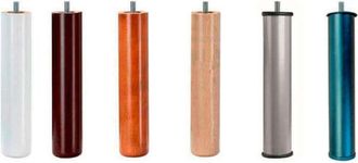 Colchones Aznar Patas Para Somier Y Tapi 25 Cm M&eacute;trica De Rosca 10 12 Patas Madera Wengue