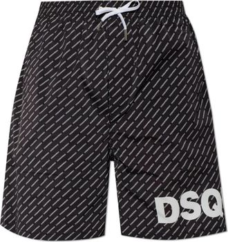 Dsquared2 Swimwear - Heren - Strandmode - Zwart - XL - Badmode