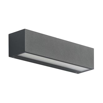 Arcchio L&aacute;mpara de pared LED exterior de aluminio negro