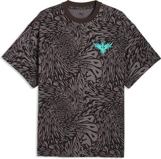 Puma Melo World Oversized T-Shirt Crystal Black AOP 634602-01