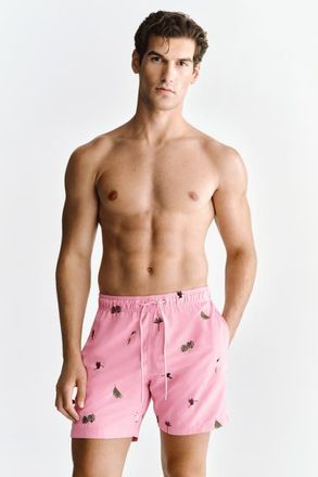 H&M Patterned Swim Shorts in Pink/patterned at Nordstrom, Size X-Large