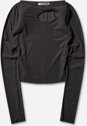 Ottolinger Women s Sculpted Donut Longsleeve Top Taupe