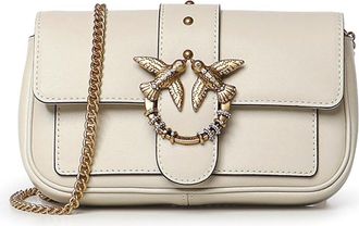 Pinko Love Bag Pocket Leather Shoulder Bag