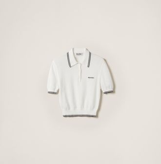 Miu Miu Cotton jersey polo shirt