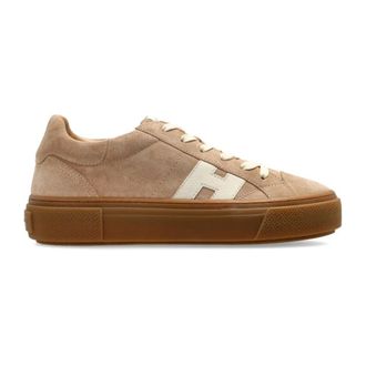 Hogan H705 Suede Trainers - female - Hogan - Sneakers - Beige - 3 1/2 UK - Shoes