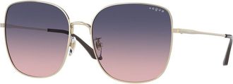 Vogue Eyewear VO4237SD Asian Fit 848/I6 Womens Sunglasses Gold Size 58