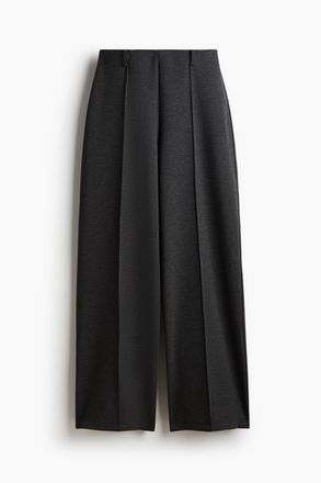 H&M Elegante Hose mit weitem Bein - Dunkelgraumeliert