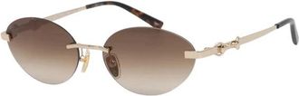 Gucci Zonnebrillen - Dames - Zonnebrillen - Geel - 58 MM - Accessoires
