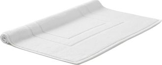 Christy Brixton Textured Soft Cotton Bath Mat in White at Nordstrom