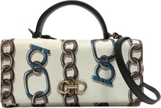 Ferragamo Tweedehands leren handtassen - Dames - Vintage Handtas - Wit - ONE Size - Leer - Vintage
