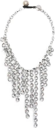 Maria Calderara Necklace Diamond Long Diamond Crystal Long Necklace