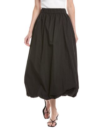 Kenneth Cole Poplin Bubble Midi Skirt