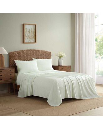 Laura Ashley Bedford Skinny Stripe Cotton Percale Sheet Set
