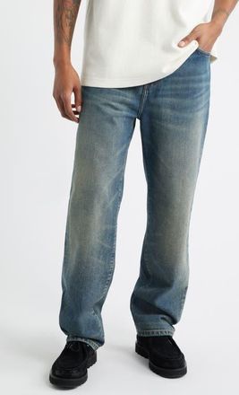 Carhartt Work in Progress Aaron Tapered Regular Fit Jeans in Blue (Worn Used Wash) at Nordstrom, Size 32