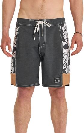 Quiksilver Original Arch 18 Water Repellent Board Shorts in Black at Nordstrom, Size 32