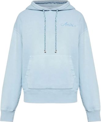 Amiri Felpa con ricamo logo - Blu