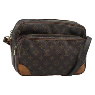 Louis Vuitton Pre-owned Monogram Canvas Shoulder Bag - Dames - Pre-owned - Bruin - Maat: ONE Size Leer