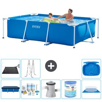 Intex Piscina Con Estructura Rectangular - 260x160x65 Cm - 7-piezas S40112