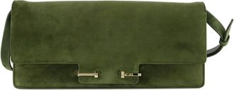 Tom Ford Clutch Aube in pelle scamosciata - Verde