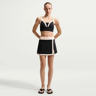 Nike Womens Swim Swim Skirt in Black | NESSG287-001