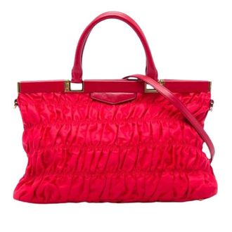 Prada Pre-owned Vintage Satchel - Dames - Vintage Handtas - Rood - ONE Size - Leer - Vintage