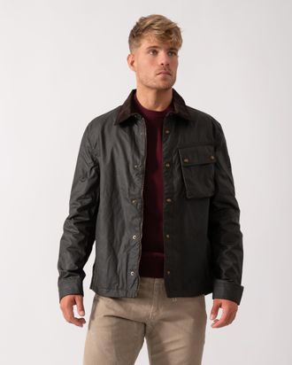 Belstaff Mens Ground Jacket in Dark Grey Cotton - Size Medium