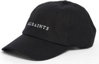 AllSaints Cavalry Twill Baseball Cap in Black 001 at Nordstrom Rack