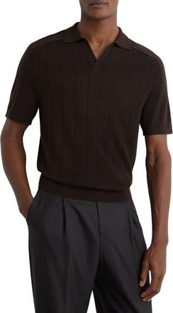 Reiss Chelmsford Polo in Chocolate Brown at Nordstrom, Size Xx-Large