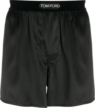 Tom Ford Zijden Boxershorts - Heren - Onderbroek - Zwart - S - Ondergoed
